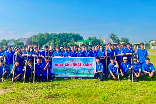 100% Đoàn cấp xã đồng loạt ra quân Ngày Chủ nhật xanh