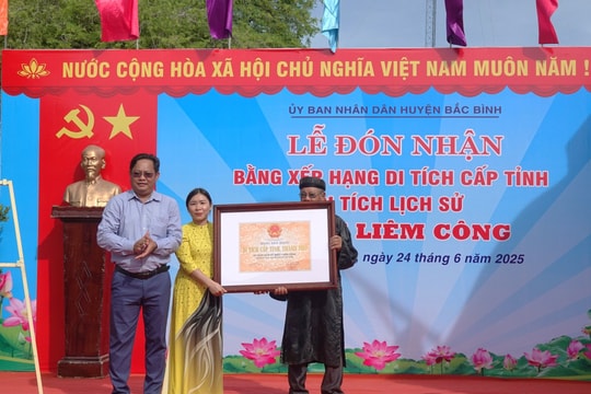 Bắc Bình đón nhận thêm một di tích lịch sử văn hóa cấp tỉnh 