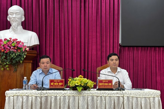 Bí thư Tỉnh ủy Nguyễn Hoài Anh chủ trì hội nghị triển khai công tác sáp nhập đơn vị hành chính