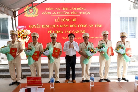 Công an phường Bình Thuận triển khai công tác cán bộ