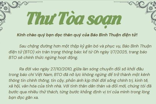 Thư Tòa soạn