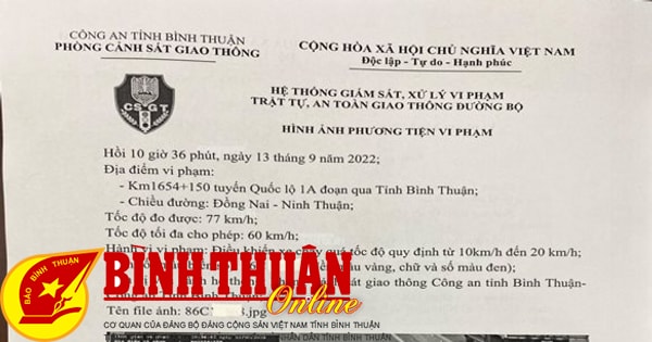 Cảnh sát Giao thông cảnh báo về các cuộc gọi yêu cầu chuyển tiền phạt nguội